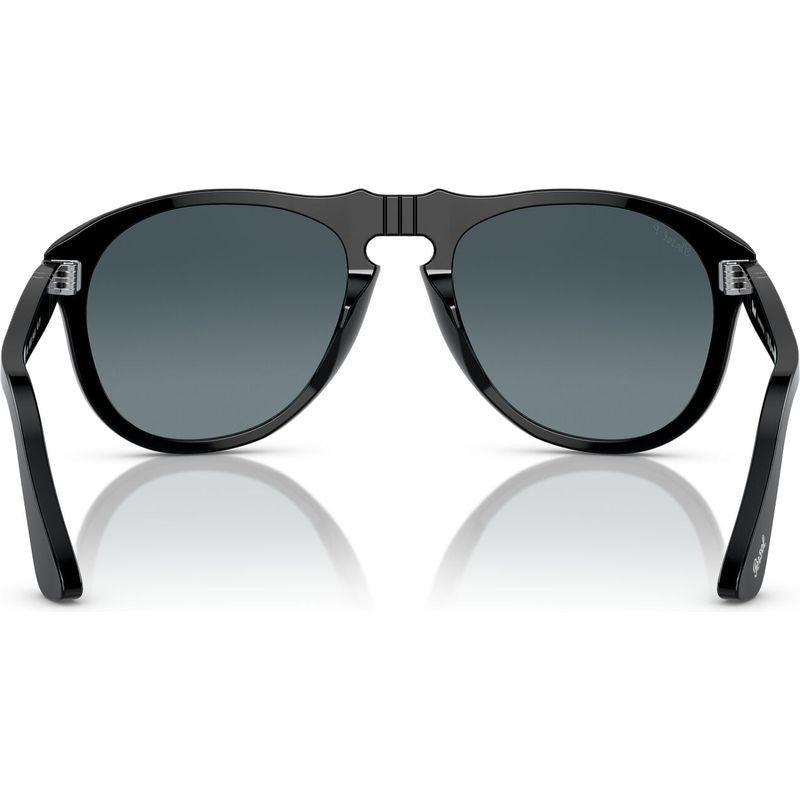 PO0649, Black/Blue Gradient Polarised Glass Lenses 54 Eye Size