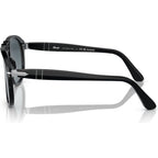 PO0649, Black/Blue Gradient Polarised Glass Lenses 54 Eye Size