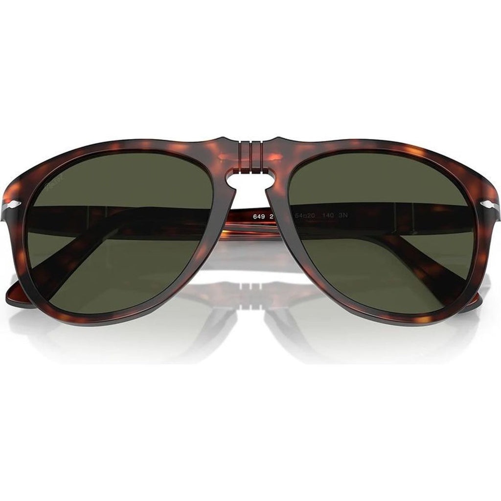 PO0649, Havana/Green Glass Lenses