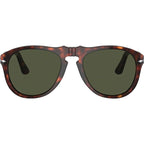 PO0649, Havana/Green Glass Lenses