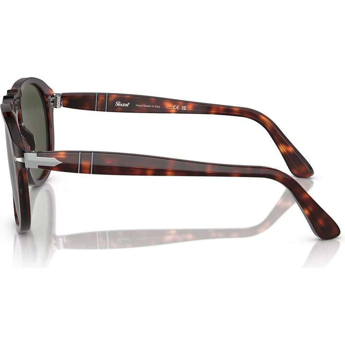 PO0649, Havana/Green Glass Lenses