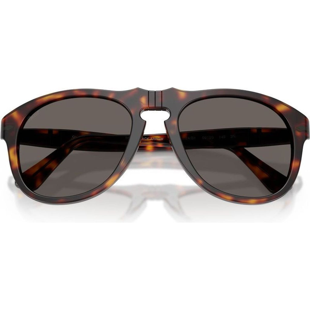 PO0649NE, Havana/Dark Grey Glass Lenses 54 Eye Size