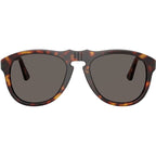 PO0649NE, Havana/Dark Grey Glass Lenses 54 Eye Size