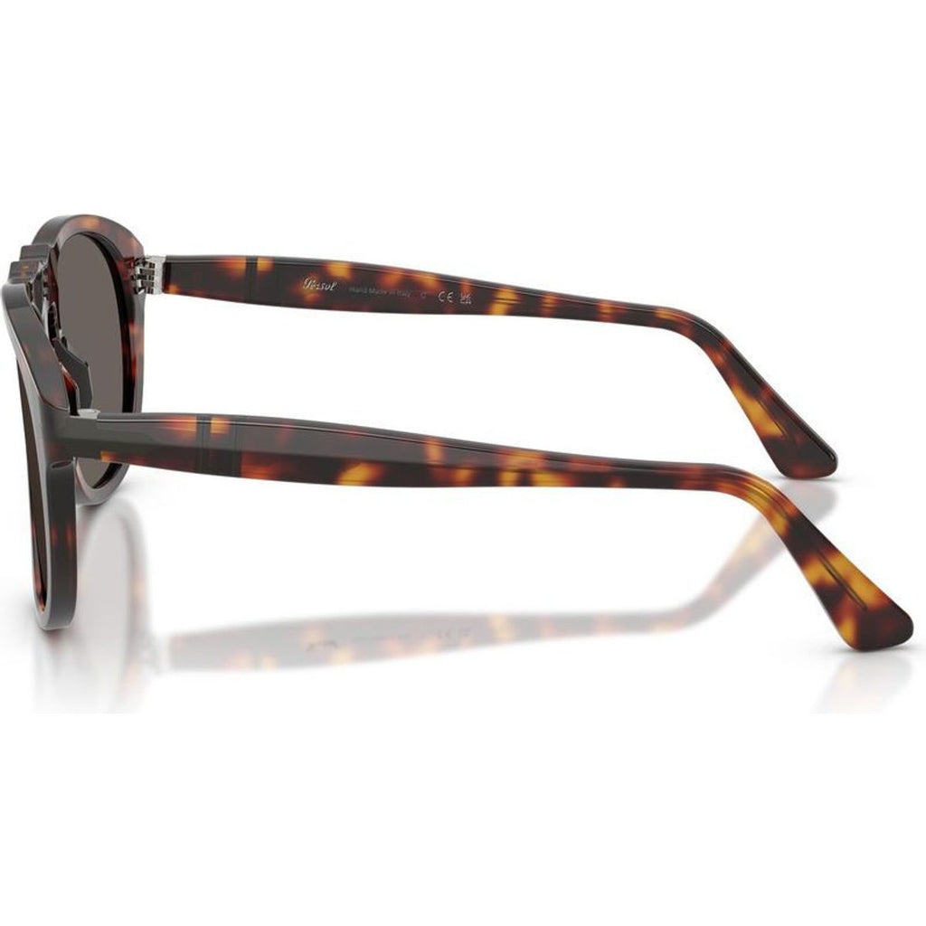 PO0649NE, Havana/Dark Grey Glass Lenses 54 Eye Size