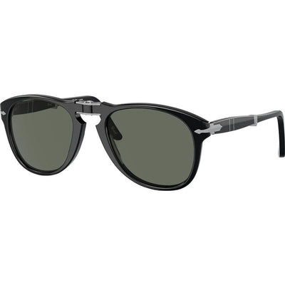PO0714, Black/Green Polarised Glass Lenses