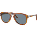 0PO0714SM Steve McQueen, Light Havana/Crystal Blue Glass Lenses