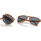 0PO0714SM Steve McQueen, Light Havana/Crystal Blue Glass Lenses