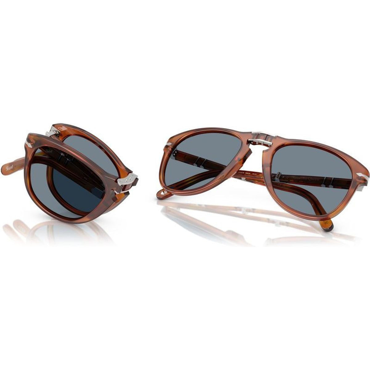 0PO0714SM Steve McQueen, Terra Di Siena/Light Blue Glass Lenses