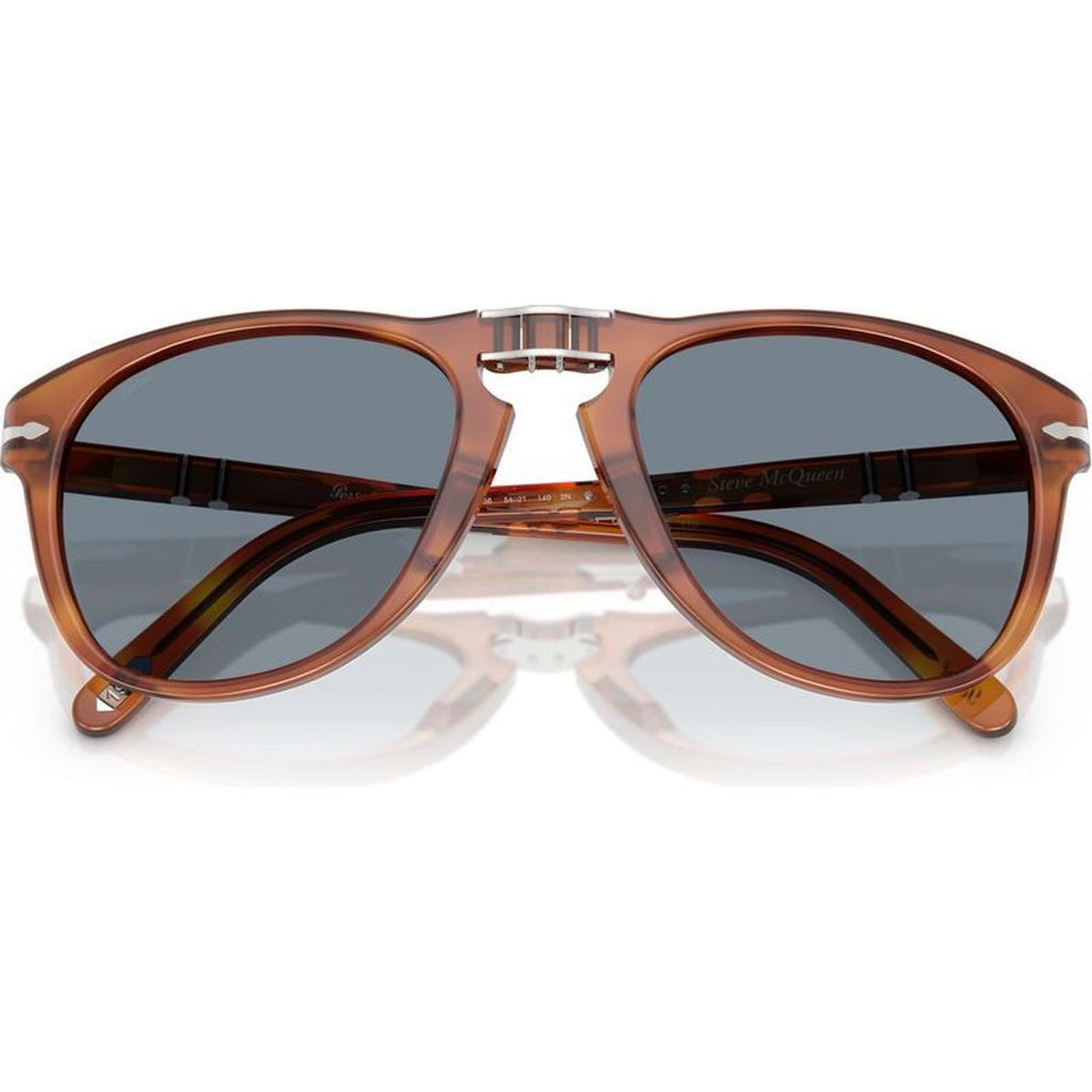 0PO0714SM Steve McQueen, Terra Di Siena/Light Blue Glass Lenses