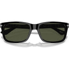 PO3048S, Black/Green Glass Lenses 58 Eye Size