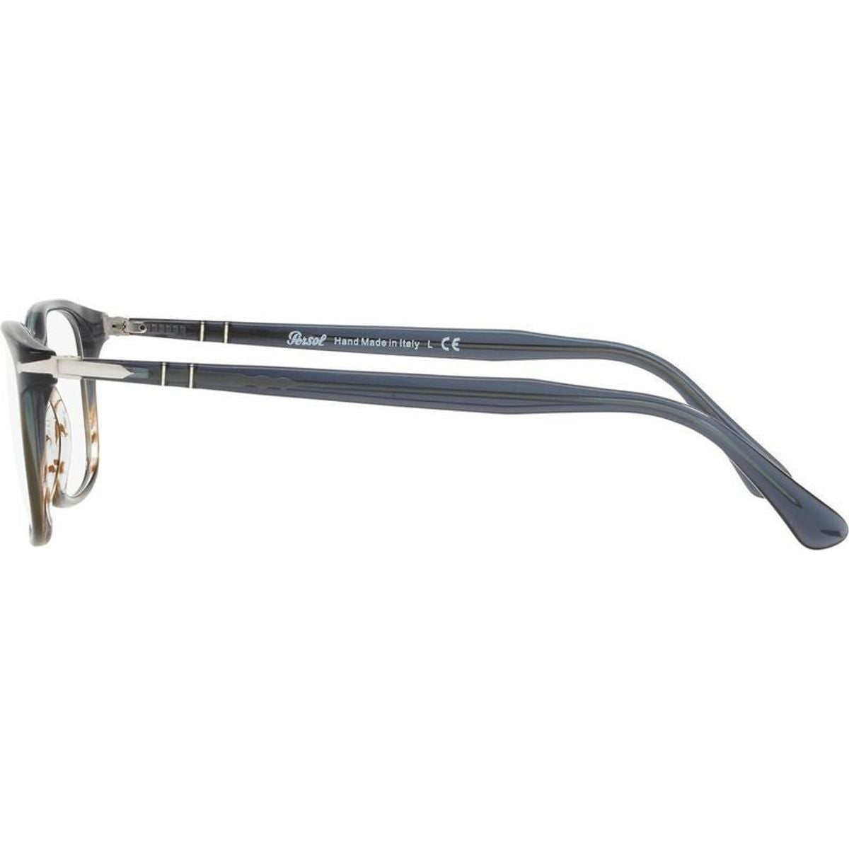 PO3189V, Grey Striped Green Gradient/Clear Lenses