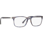 PO3189V, Striped Grey/Clear Lenses 55 Eye Size