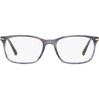 PO3189V, Striped Grey/Clear Lenses 55 Eye Size