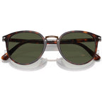 PO3210S, Havana/Green Glass Lenses