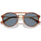 PO3264S, Terra Di Siena/Light Blue Glass Lenses