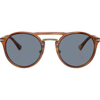 PO3264S, Terra Di Siena/Light Blue Glass Lenses
