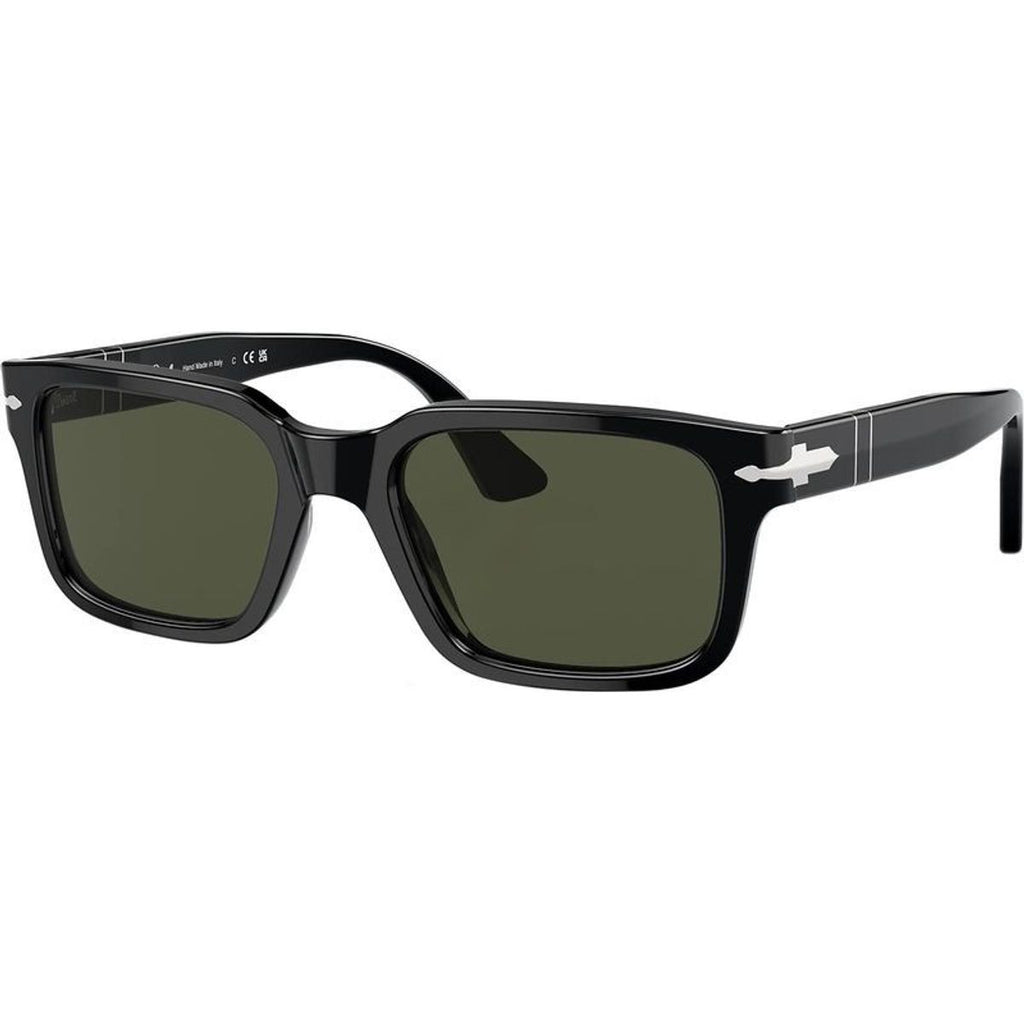 PO3272S, Black/Green Glass Lenses 55 Eye Size