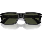 PO3272S, Black/Green Glass Lenses 53 Eye Size