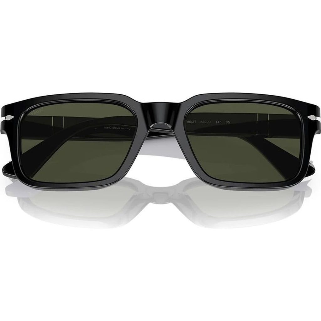 PO3272S, Black/Green Glass Lenses 55 Eye Size
