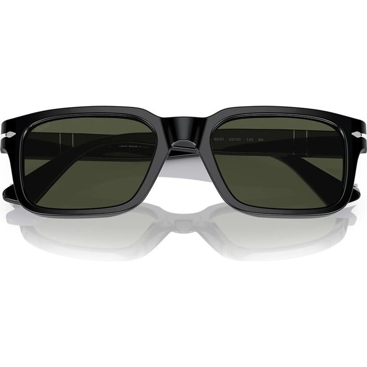 PO3272S, Black/Green Glass Lenses 55 Eye Size