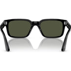 PO3272S, Black/Green Glass Lenses 53 Eye Size