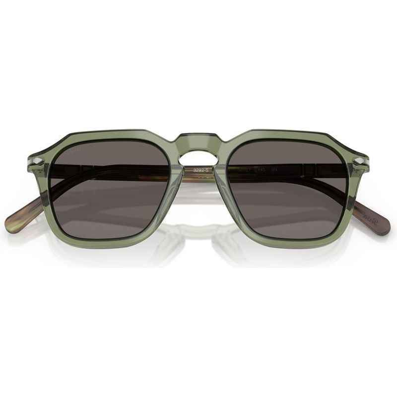 PO3292S, Transparent Green/Dark Grey Glass Lenses 52 Eye Size