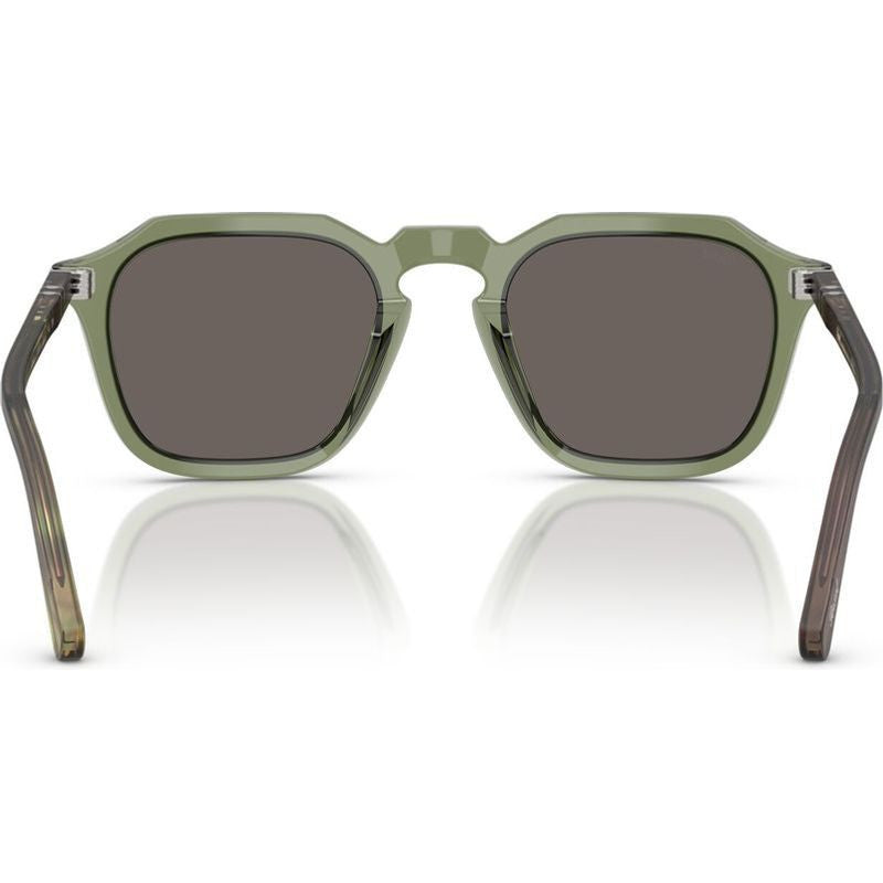 PO3292S, Transparent Green/Dark Grey Glass Lenses 52 Eye Size