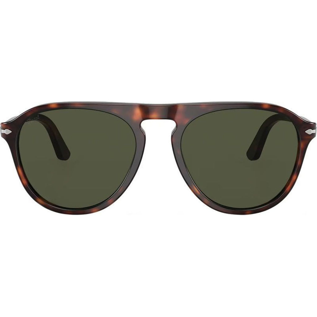 PO3302S, Havana/Green Glass Lenses
