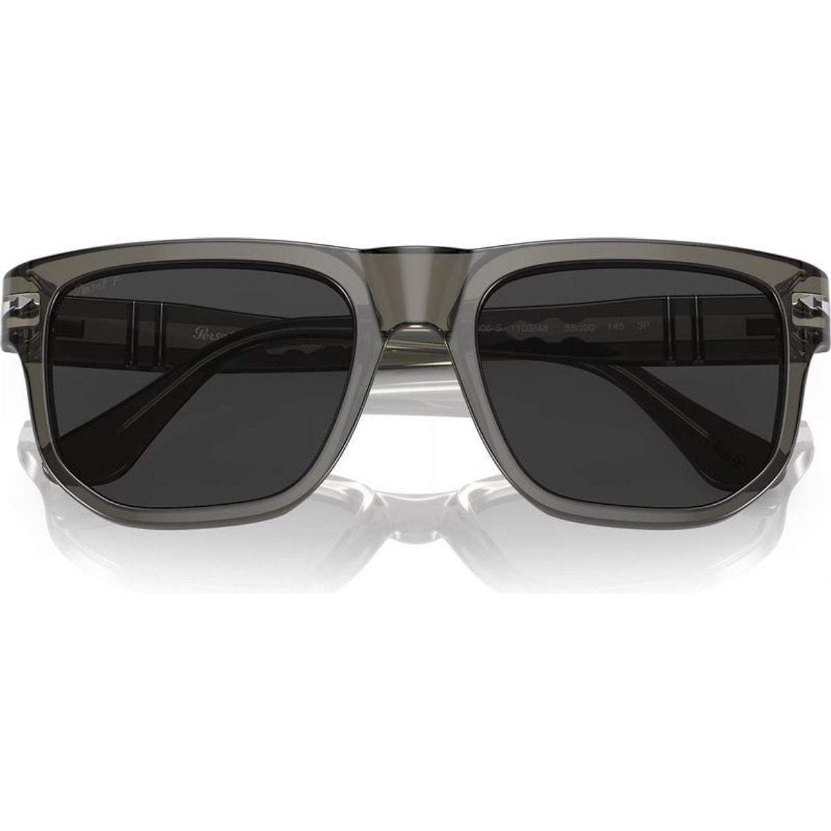 PO3306S, Opal Smoke/Dark Grey Polarised Glass Lenses 55 Eye Size
