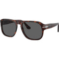 PO3310S, Havana/Black Glass Lenses 57 Eye Size