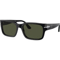 PO3315S, Black/Green Glass Lenses 55 Eye Size