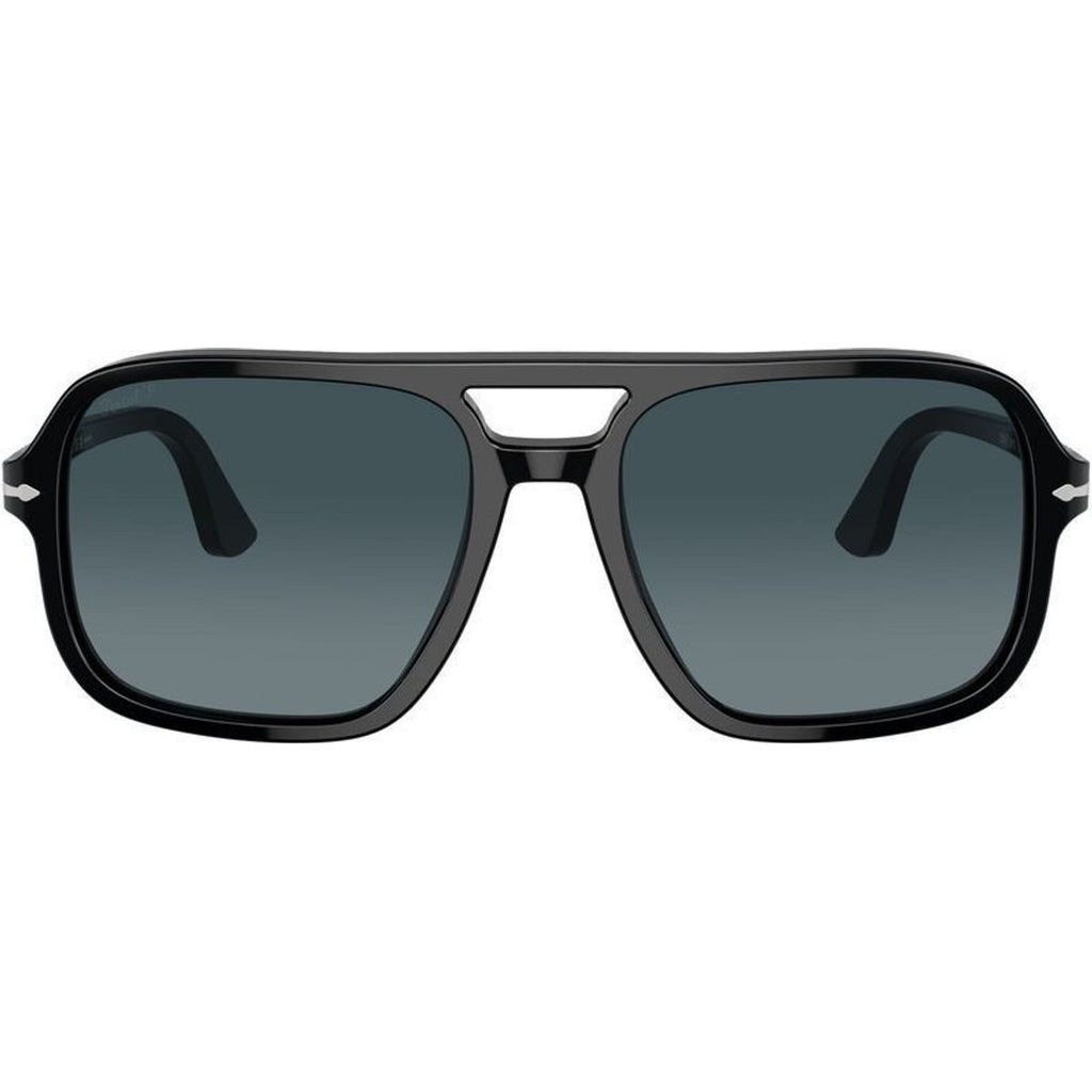 PO3328S, Black/Blue Gradient Polarised Glass Lenses 55 Eye Size