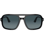 PO3328S, Black/Blue Gradient Polarised Glass Lenses 55 Eye Size