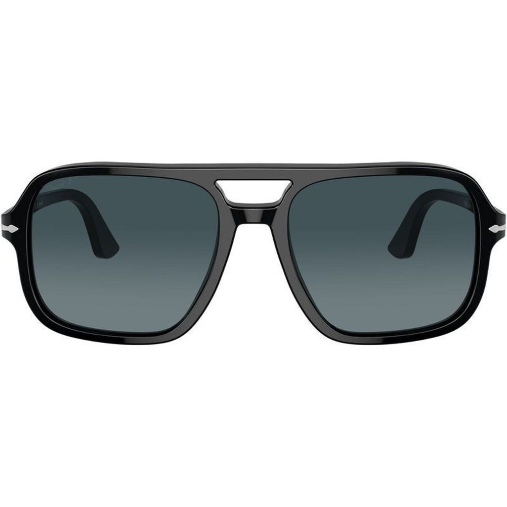 PO3328S, Black/Blue Gradient Polarised Glass Lenses 58 Eye Size