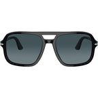 PO3328S, Black/Blue Gradient Polarised Glass Lenses 58 Eye Size
