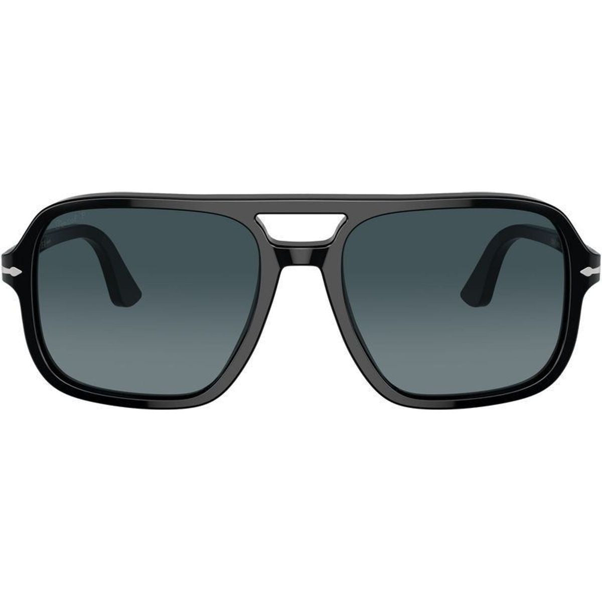 PO3328S, Black/Blue Gradient Polarised Glass Lenses 58 Eye Size