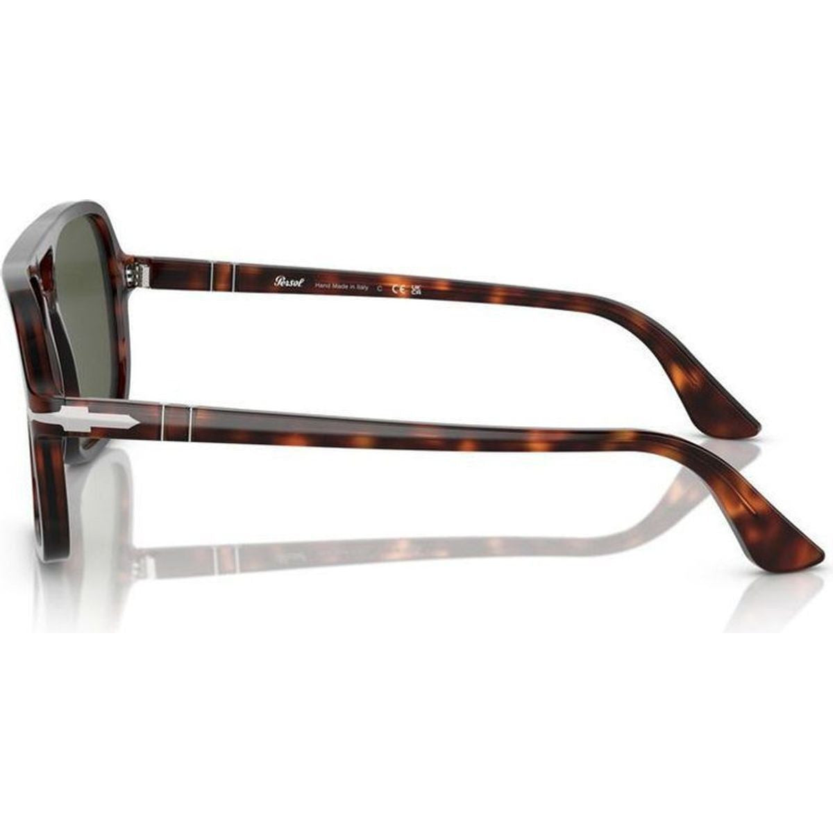 PO3328S, Havana/Green Glass Lenses 55 Eye Size