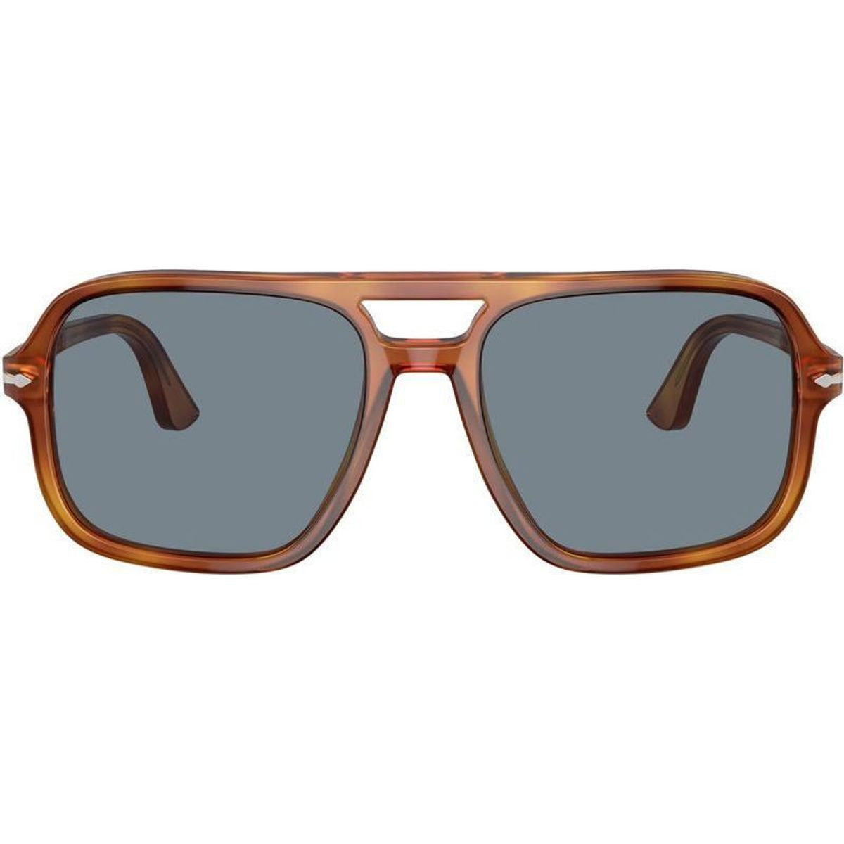 PO3328S, Terra Di Siena/Light Blue Glass Lenses 55 Eye Size