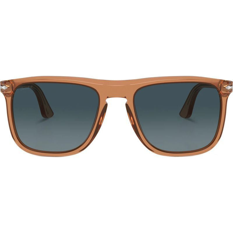 PO3336S, Transparent Brown/Blue Gradient Polarised Glass Lenses 57 Eye Size