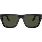PO3348S, Black/Green Glass Lenses 57 Eye Size