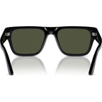 PO3348S, Black/Green Glass Lenses 57 Eye Size