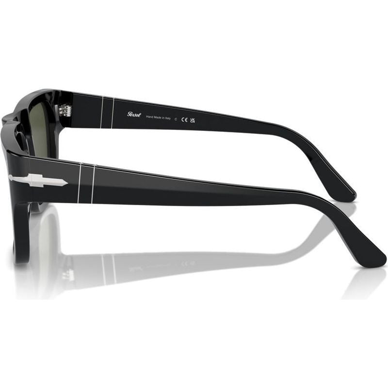 PO3348S, Black/Green Glass Lenses 57 Eye Size