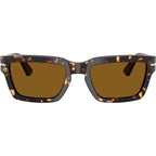 PO3363S, Tobacco Virginia/Brown Glass Lenses 55 Eye Size