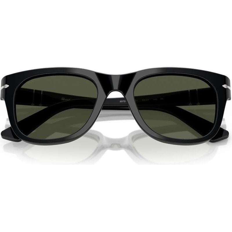 PO3372S, Black/Green Glass Lenses 53 Eye Size