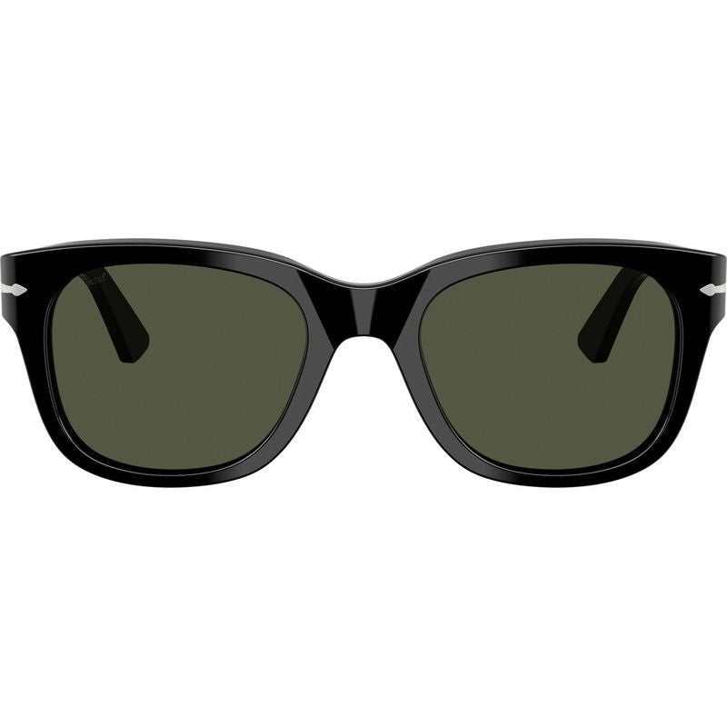 PO3372S, Black/Green Glass Lenses 53 Eye Size