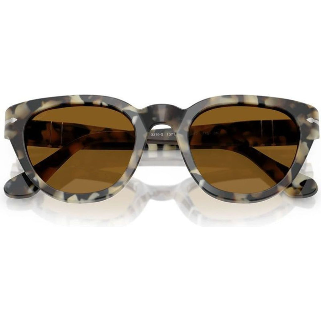 PO3379S, Brown Tortoise/Brown Glass Lenses 51 Eye Size