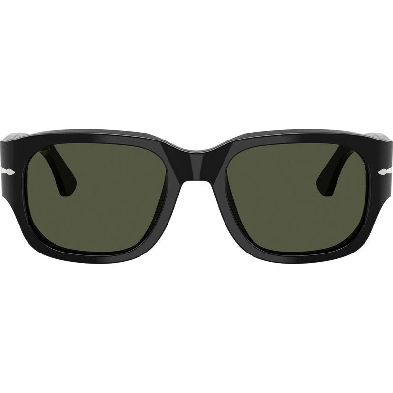 PO3380S, Black/Green Glass Lenses 52 Eye Size