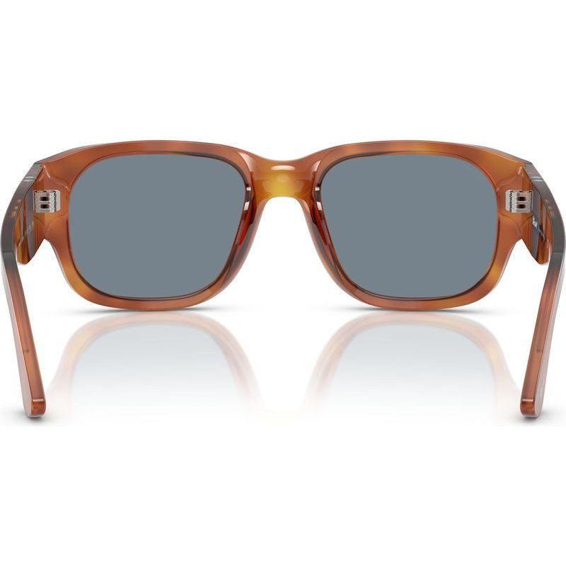 PO3380S, Terra Di Siena/Light Blue Glass Lenses 52 Eye Size