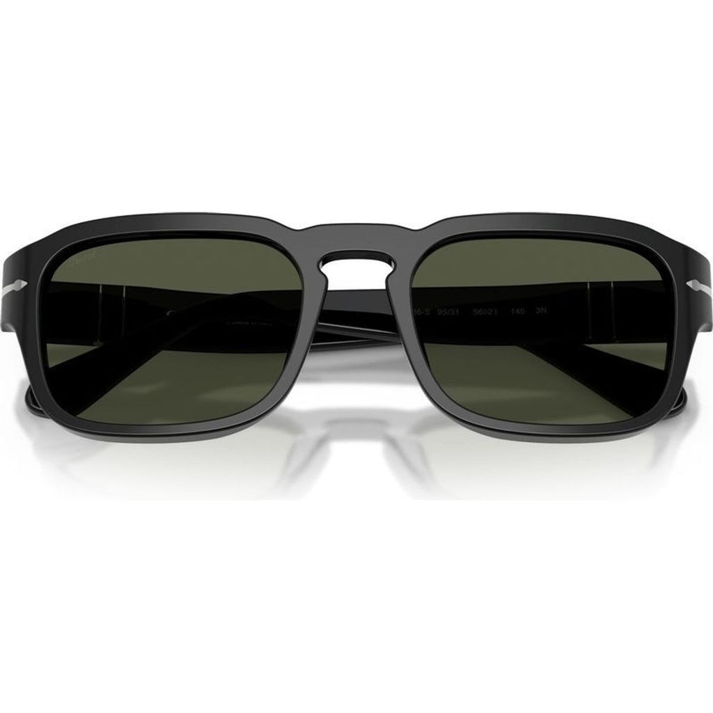 PO3386S, Black/Green Glass Lenses