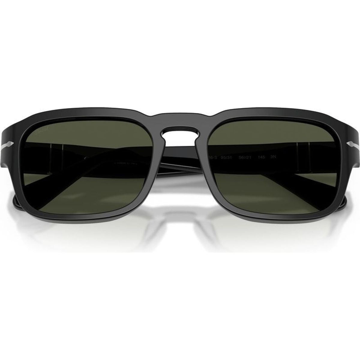 PO3386S, Black/Green Glass Lenses